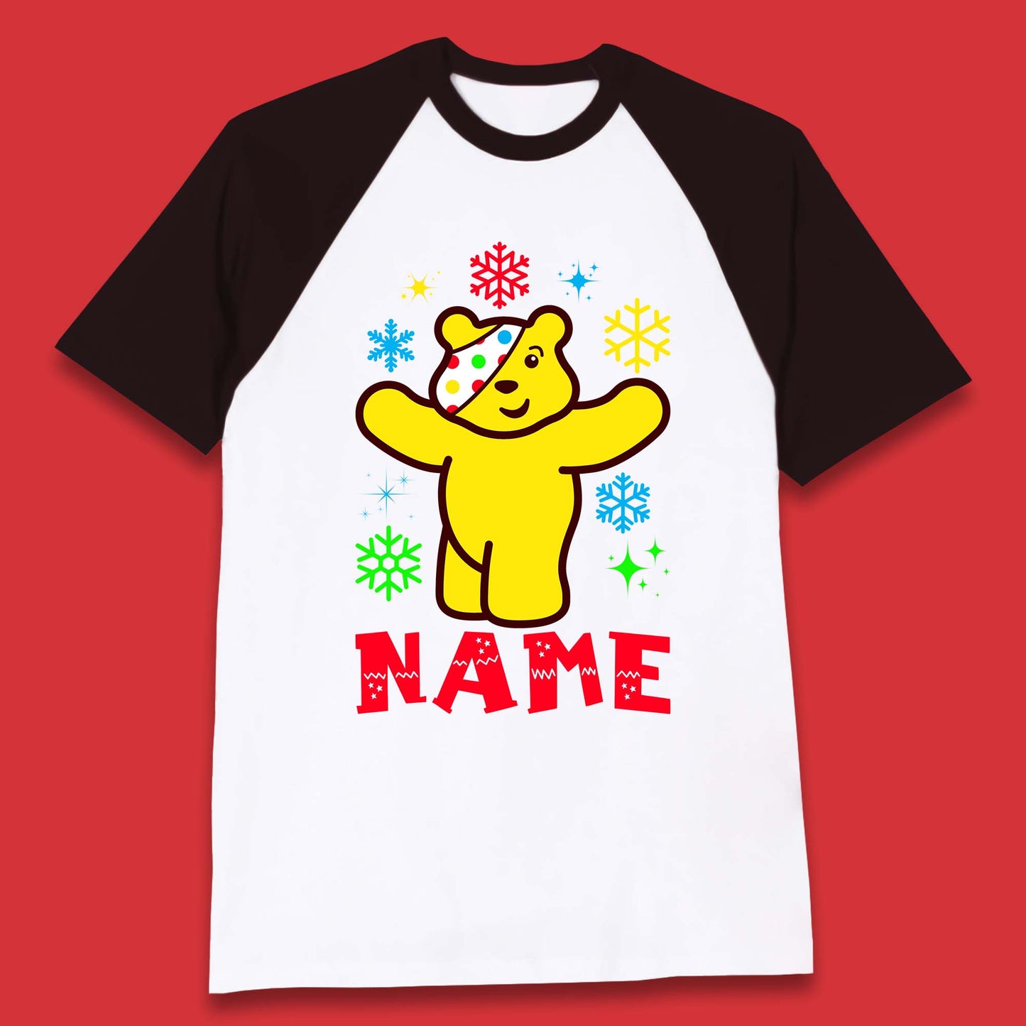 pudsey bear baseball t shirt