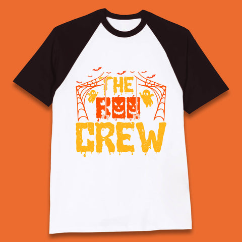 The Boo Crew Halloween Horror Spooky Boo Squad Matching Halloween Costume Baseball T Shirt