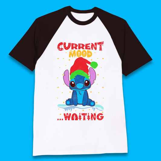 Current Mood Stitch Christmas Baseball T-Shirt