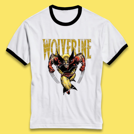 Wolverine Comic book character Marvel Comics Vintage Marvel Wolverine Ringer T Shirt