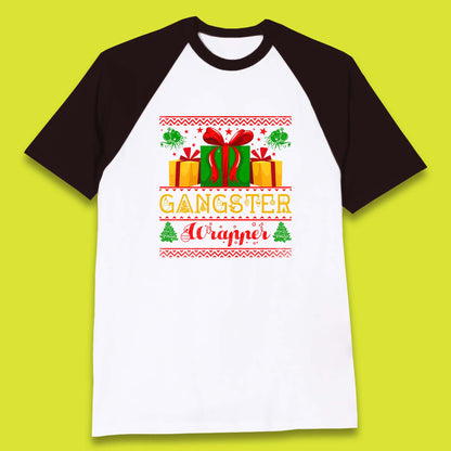 gangster wrapper baseball t shirt