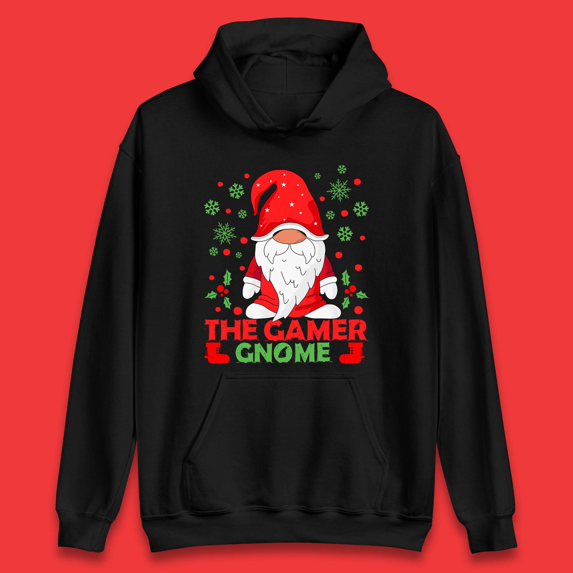 the gamer gnome christmas hoodie