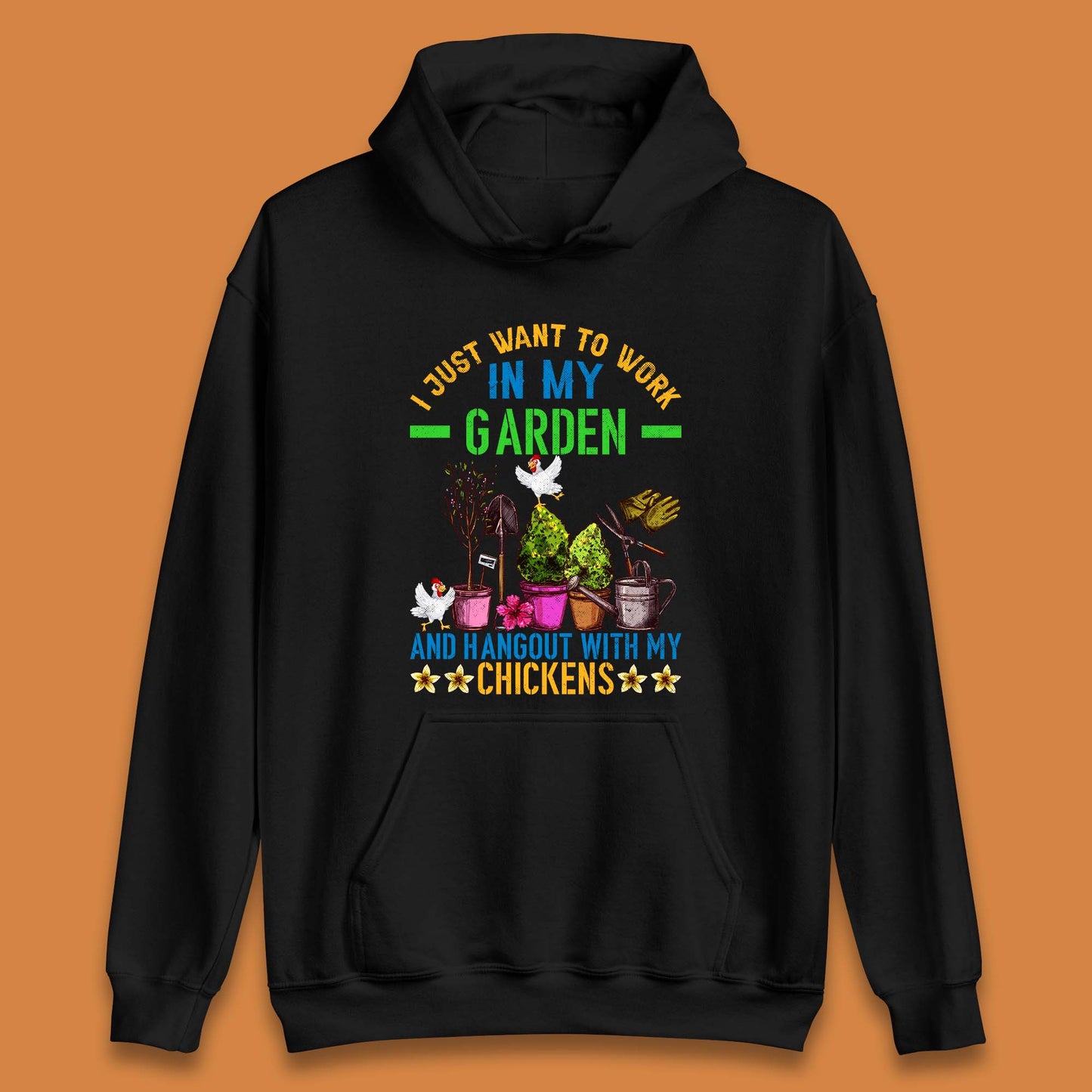 Hangout With My Chickens Unisex Hoodie