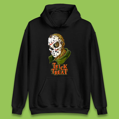 Halloween Trick Or Treat Jason Voorhees Face Mask Horror Movie Character Unisex Hoodie