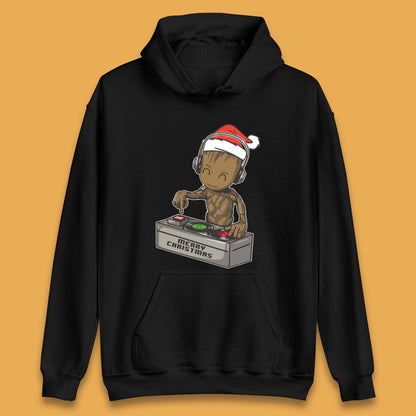 Baby Groot DJ Christmas Unisex Hoodie