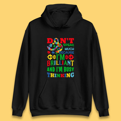 Autism Busy Thinking Unisex Hoodie