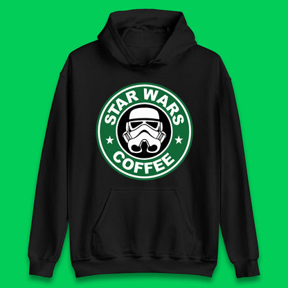 Star Wars Coffee Stormtrooper Sci-fi Action Adventure Movie Character Starbucks Coffee Spoof Star Wars 46th Anniversary Unisex Hoodie