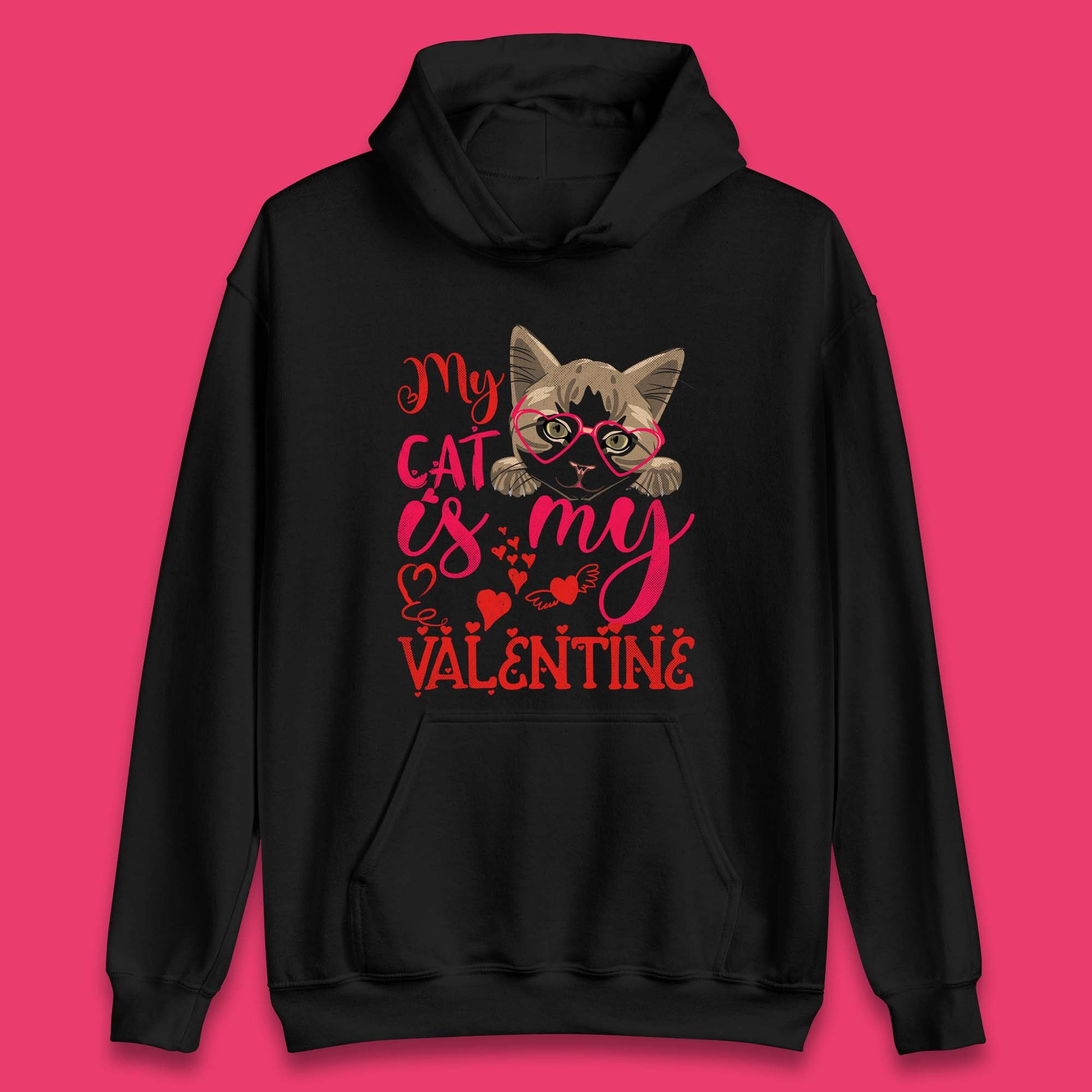 Cat Valentines Day Hoodie