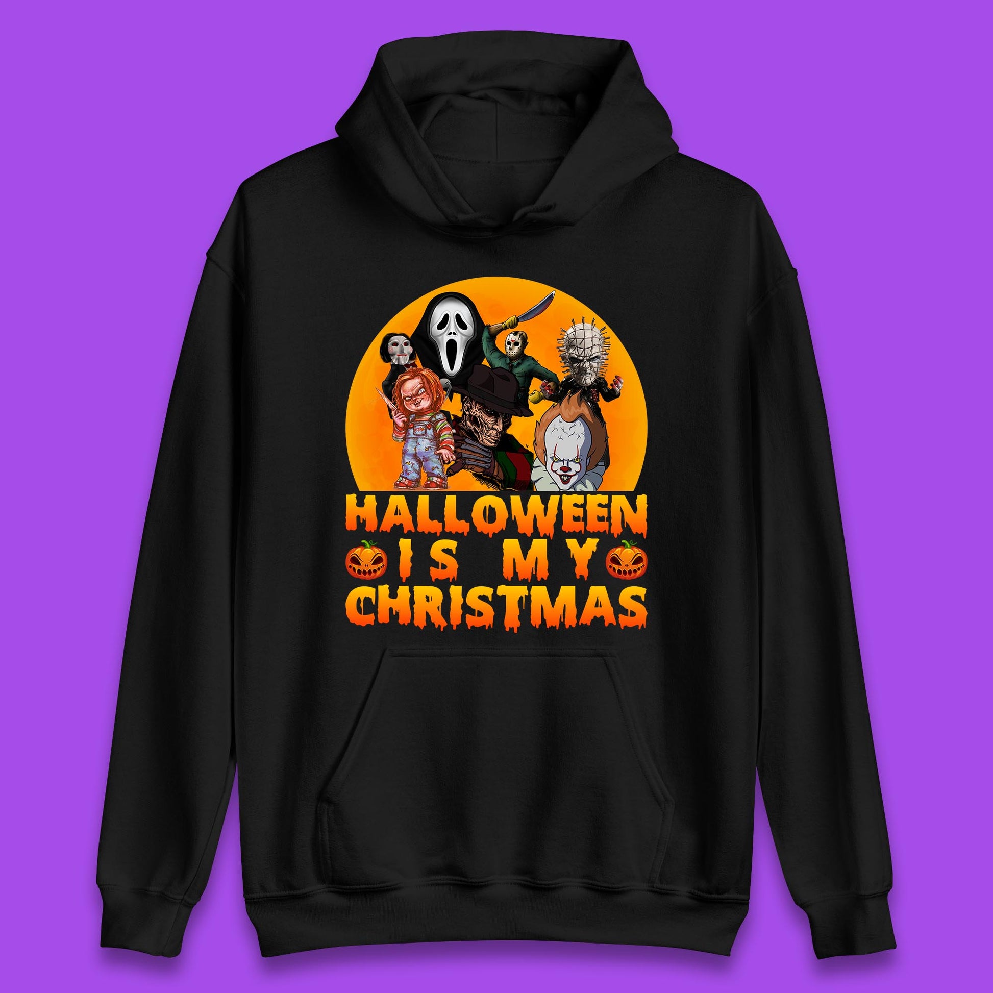 iconic horror movie characters hoodie