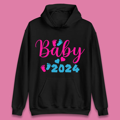 Baby 2024 Pregnancy Announcement Unisex Hoodie