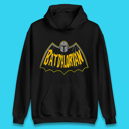 Batdalorian Star Wars The Mandalorian Or Mando X Batman Parody Fictional Characters Unisex Hoodie