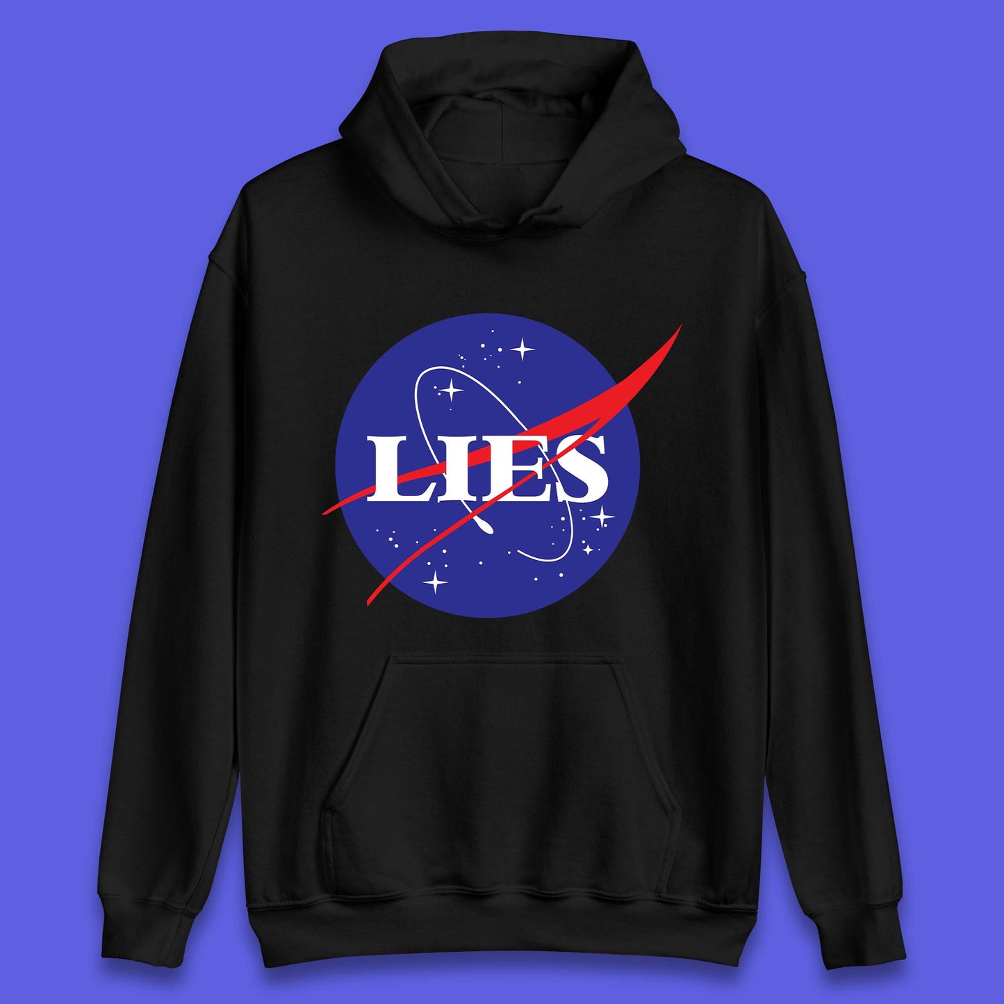 NASA Lies Logo Parody Unisex Hoodie