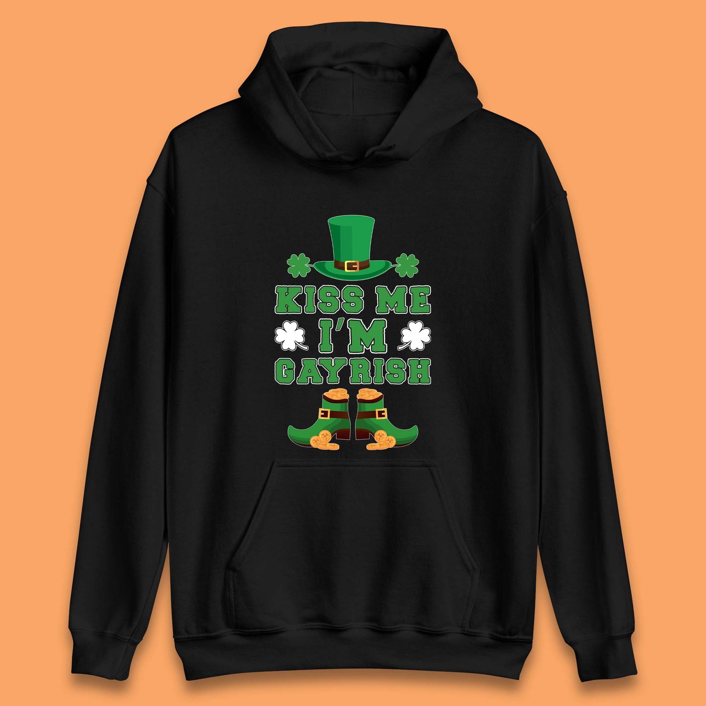 Kiss Me I'm Gayrish Unisex Hoodie