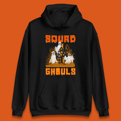 Squad Ghouls Halloween Boo Ghost Horror Scary Haunted House Unisex Hoodie