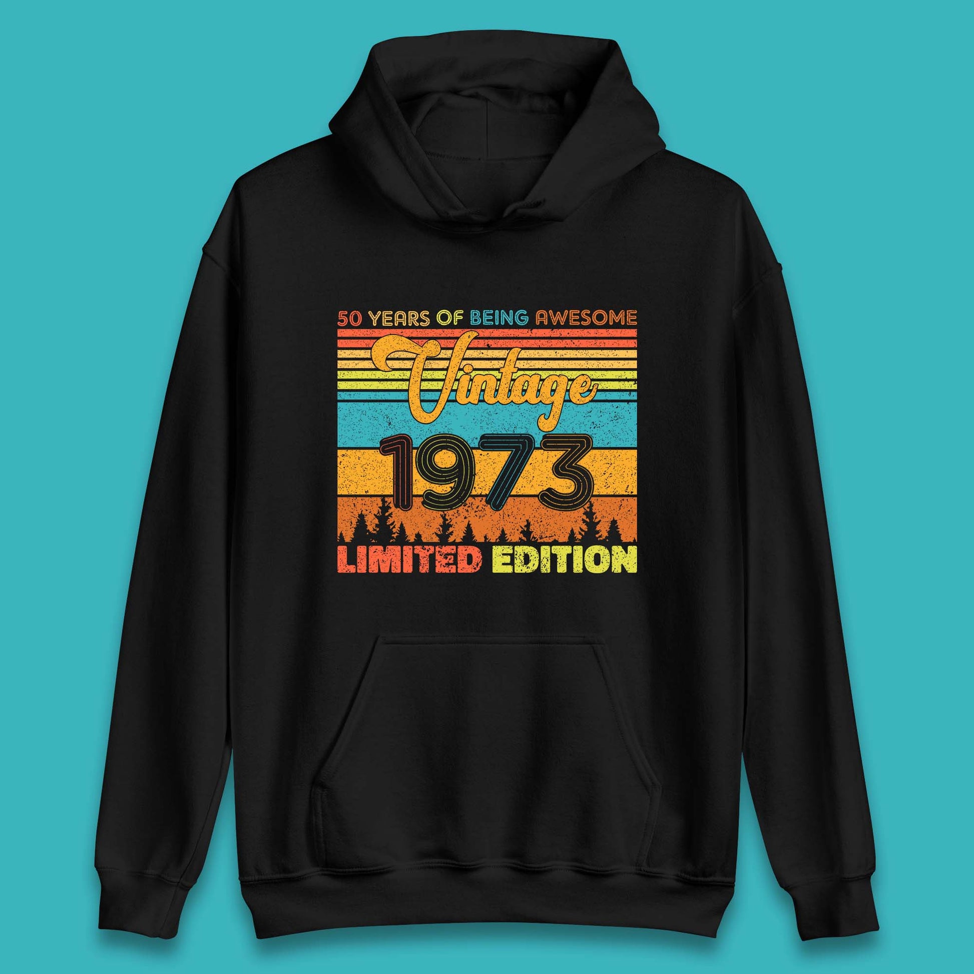 50 Years Of Being Awesome Vintage 1973 Limited Edition Unisex Hoodie