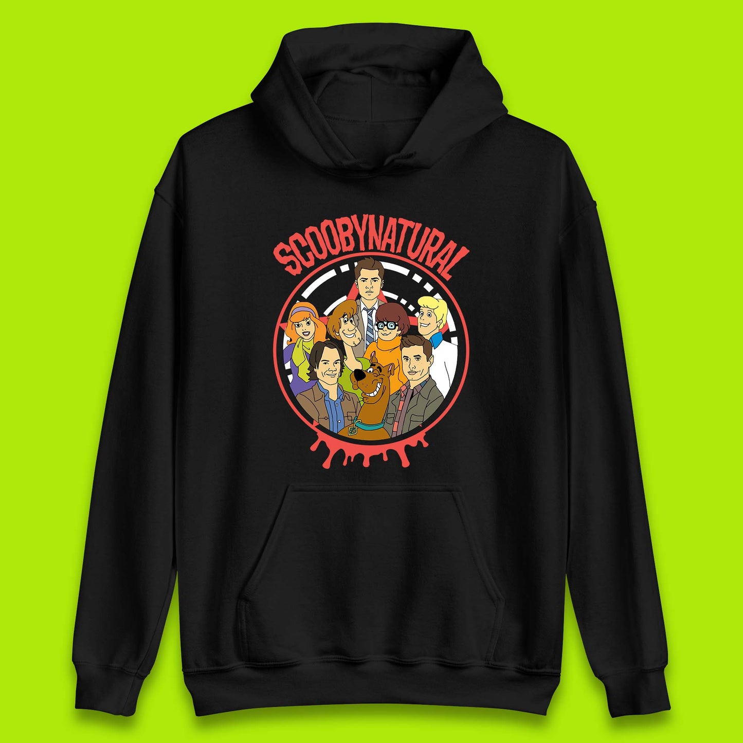 Scooby-Doo Scoobynatural Mash Up Group Shot Poster Happy Halloween Unisex Hoodie