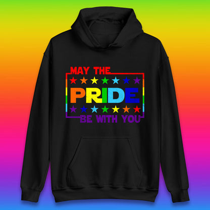 May The Pride Be With You LGBTQ Pride Month Rainbow Star Wars LGBT Pride Unisex Hoodie