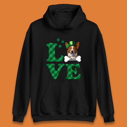 Personalised Love St. Patrick's Dog Unisex Hoodie