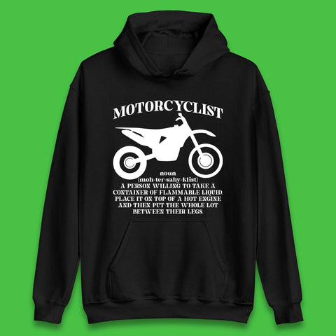 Motorcyclist Definition Unisex Hoodie