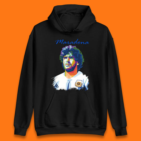 Legend Maradona Argentina Professional Soccer Player Greatest Of All Time Soccer Player Unisex Hoodie
