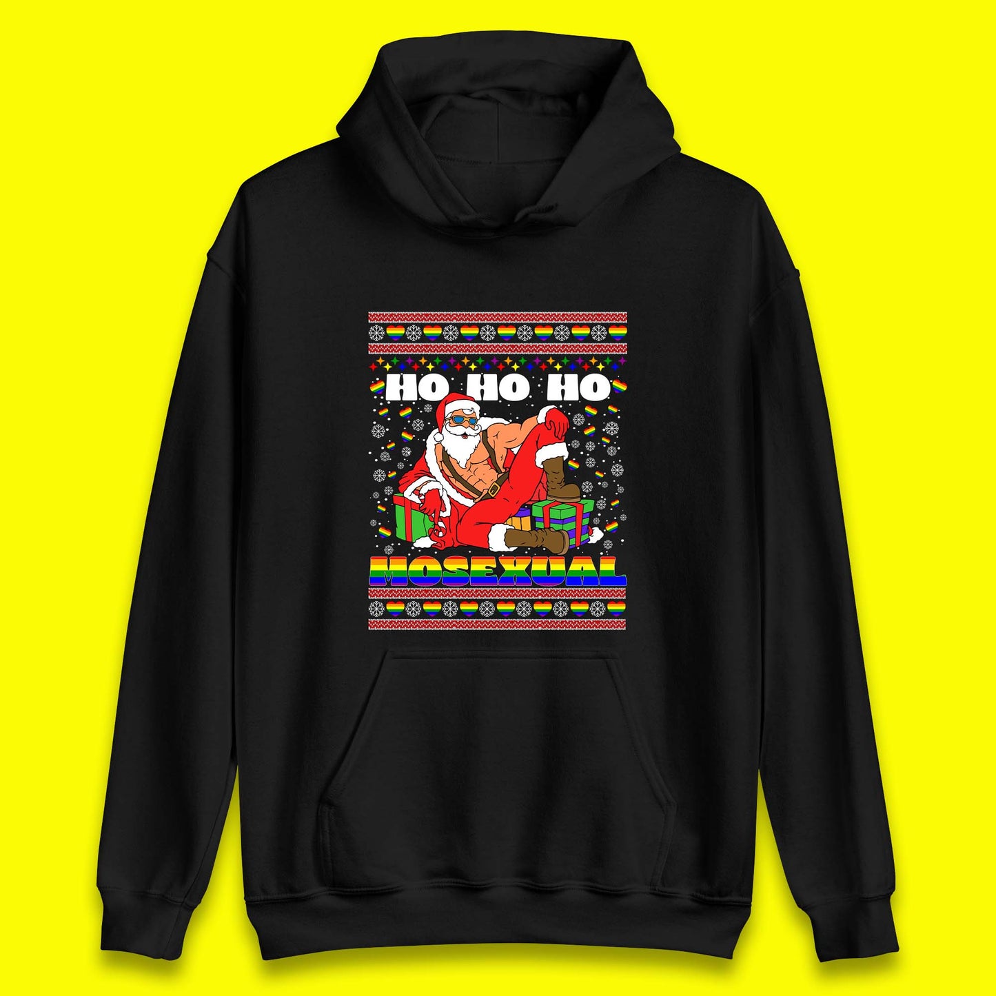 Ho Ho Ho Homosexual Christmas Unisex Hoodie