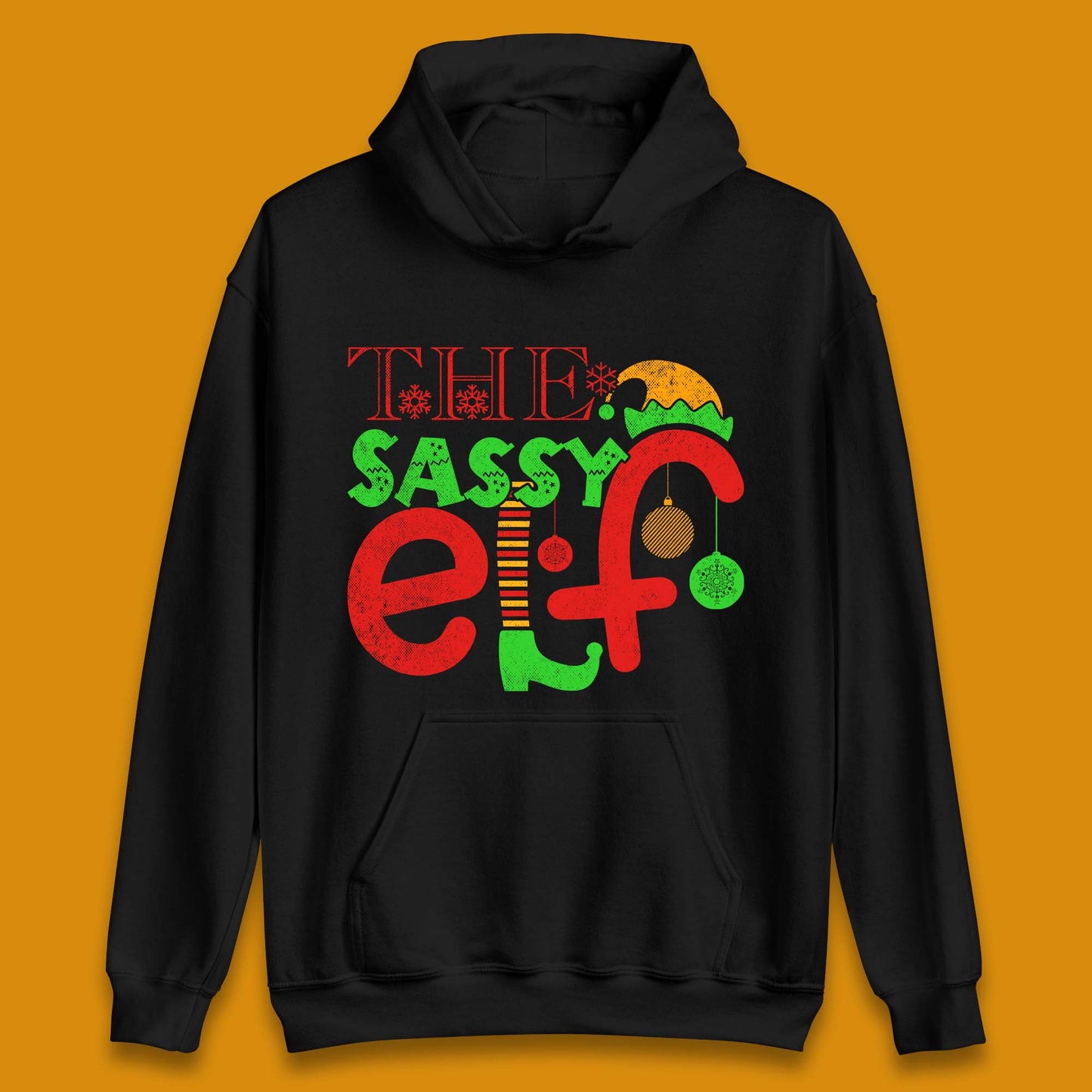 The Sassy Elf Christmas Unisex Hoodie