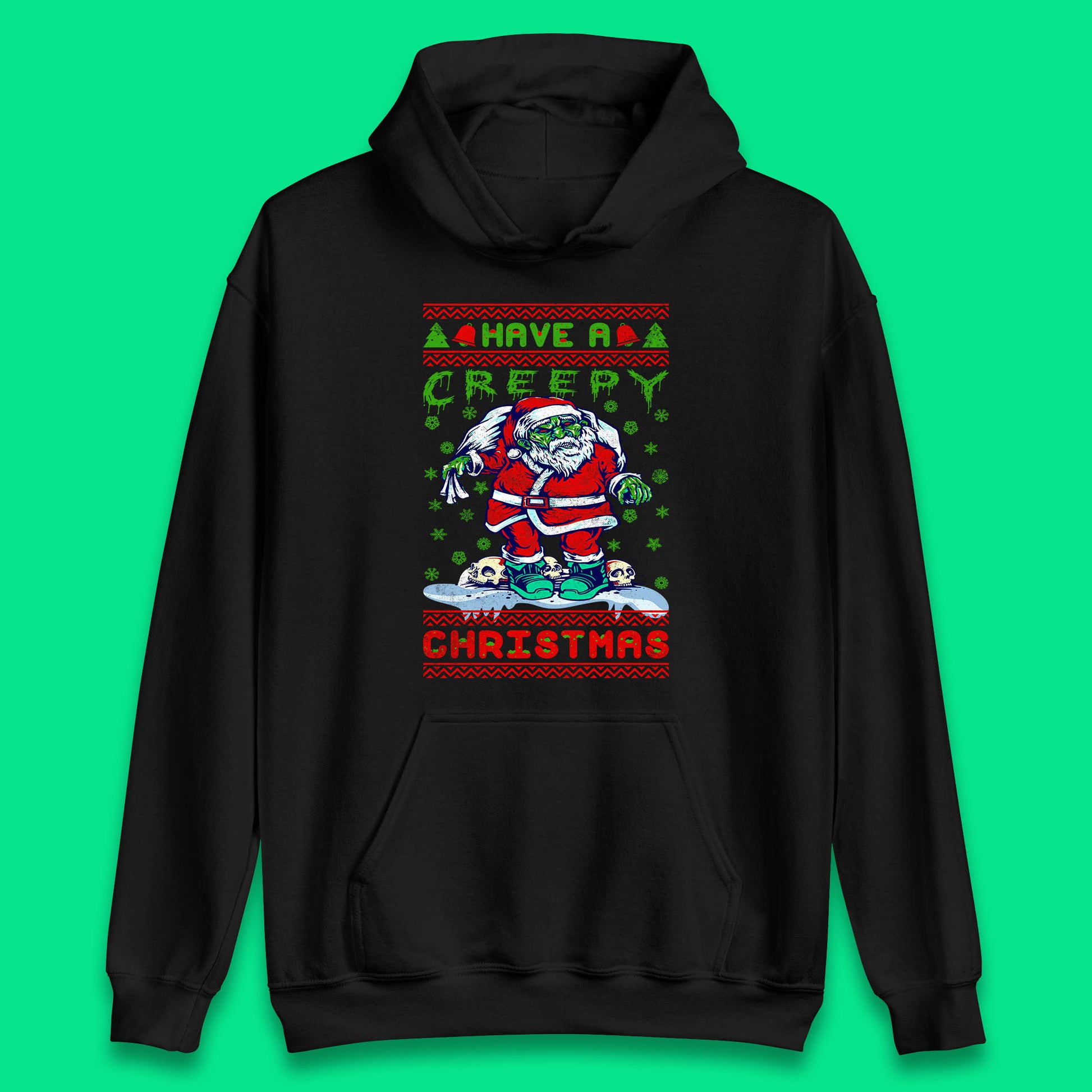 zombie santa claus hoodie