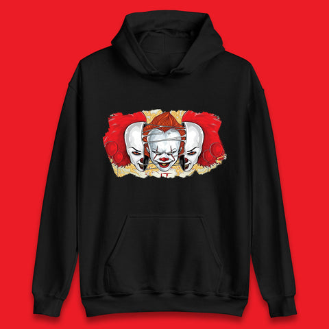 IT Pennywise Clown Halloween Horror Movie Character Evil Clown Costume Serial Killer Unisex Hoodie