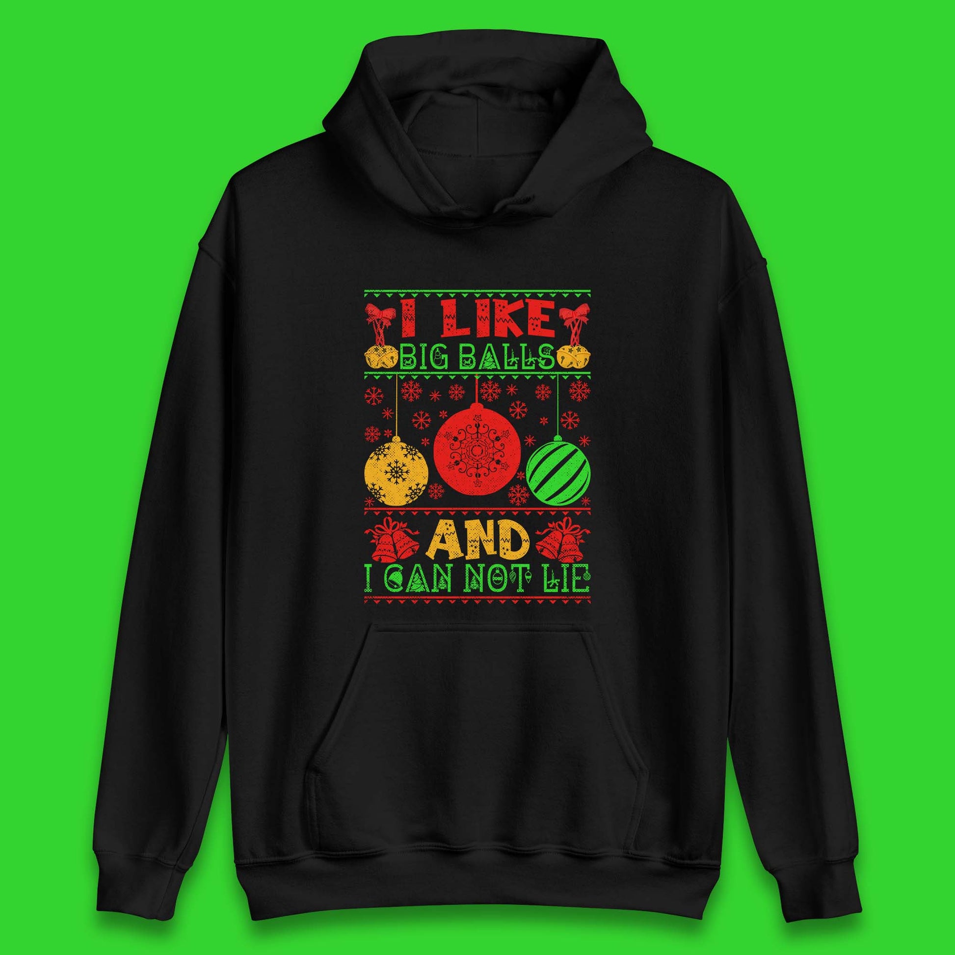 funny balls christmas hoodie