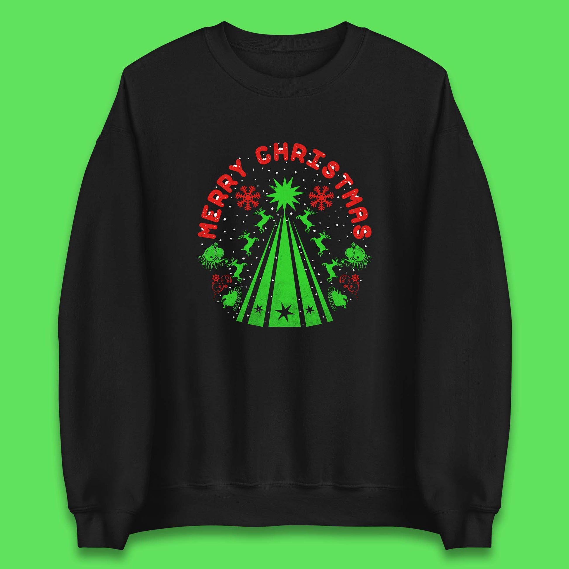 merry christmas reindeers sweatshirt