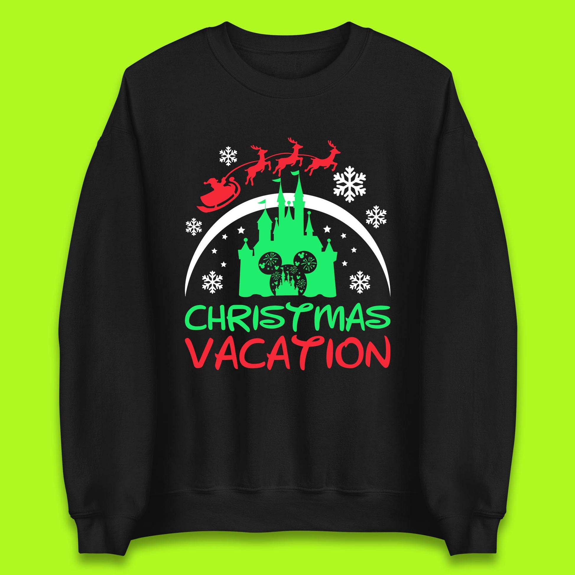 disney castle christmas sweatshirt