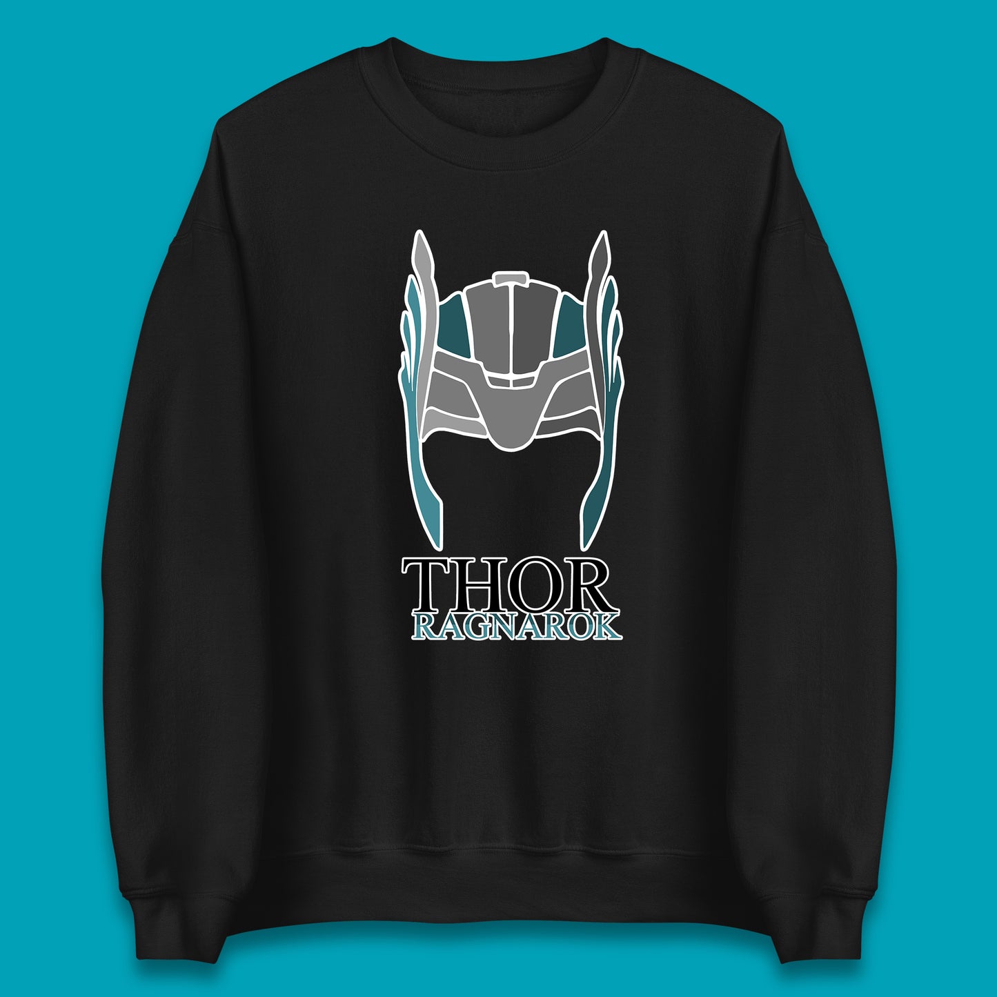 Thor Ragnarok Marvel Avenger Thor Helmet Superhero Movie Character Thor Helmet Ragnarok Unisex Sweatshirt