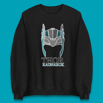 Thor Ragnarok Marvel Avenger Thor Helmet Superhero Movie Character Thor Helmet Ragnarok Unisex Sweatshirt