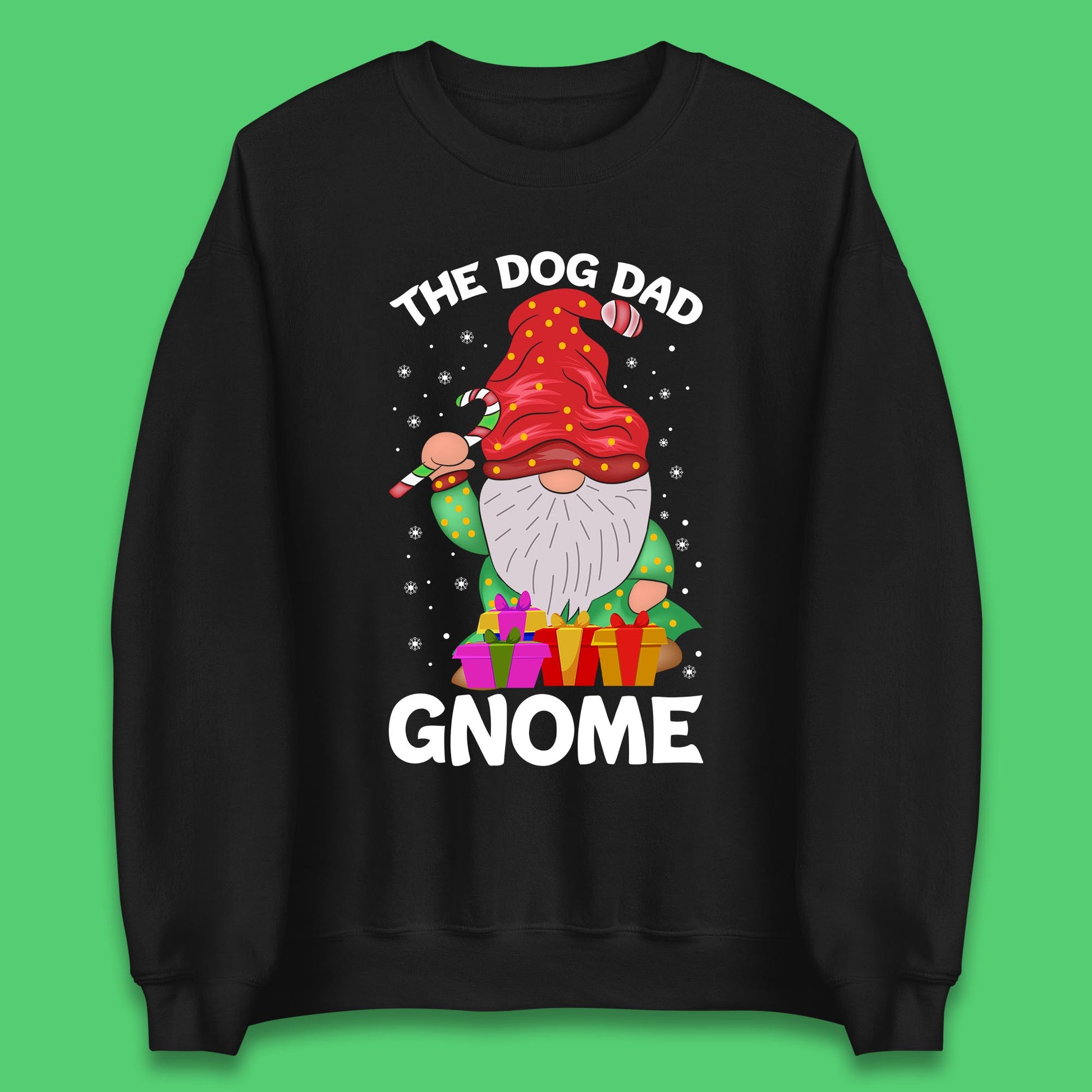 the dog dad gnome christmas sweatshirt