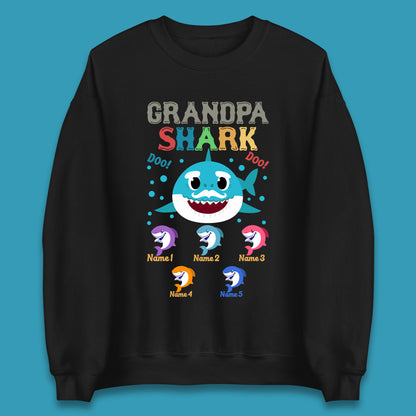 Personalised Grandpa Shark Unisex Sweatshirt