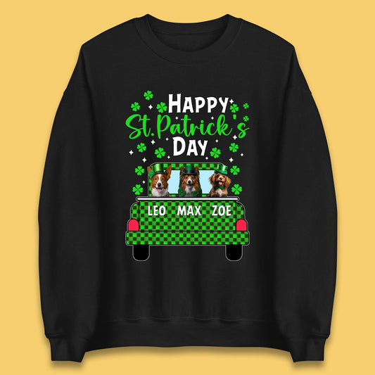 Personalised Dog St. Patrick's Day Unisex Sweatshirt