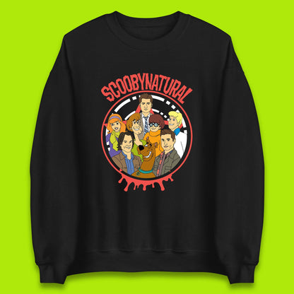 Scooby-Doo Scoobynatural Mash Up Group Shot Poster Happy Halloween Unisex Sweatshirt