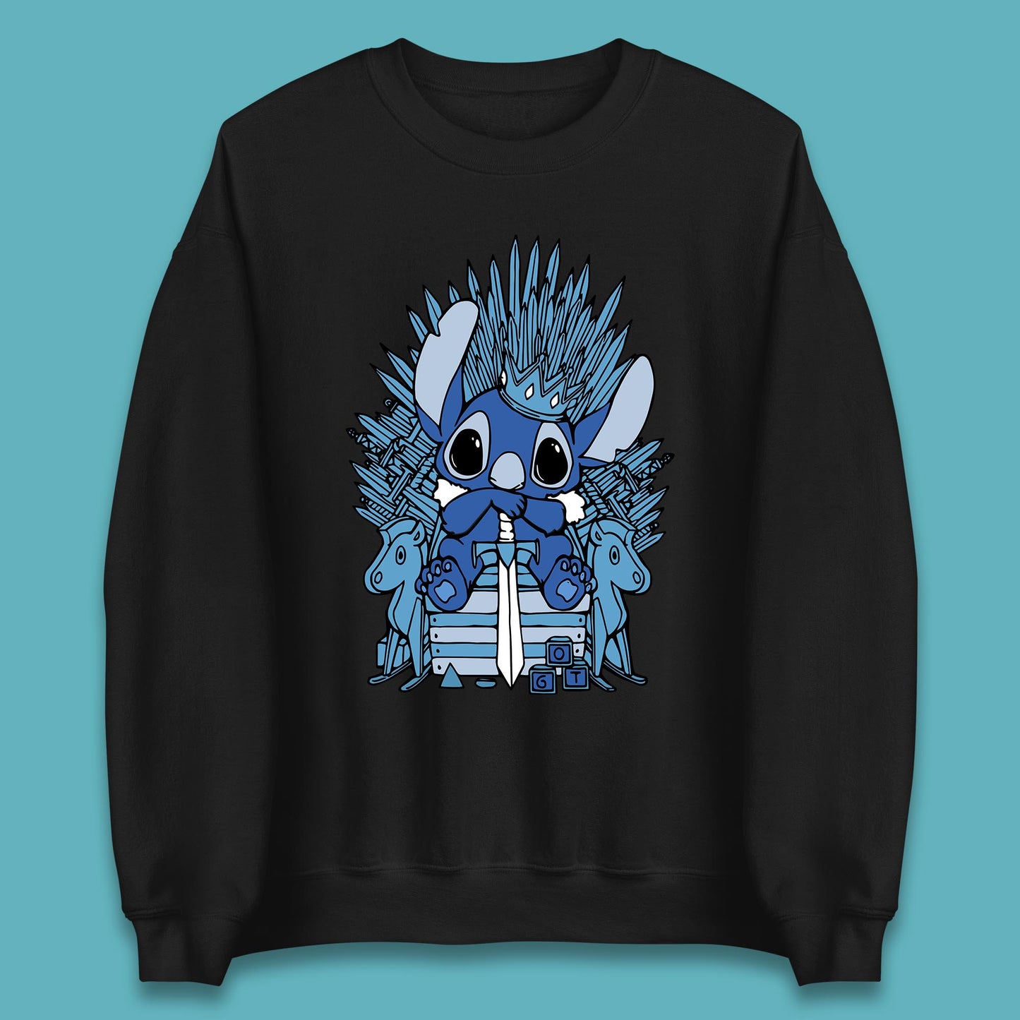 Disney Stitch Game Of Thrones Movie Parody The Throne Lilo And Stitch Unisex Sweatshirt