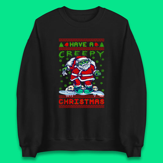 zombie santa claus sweatshirt