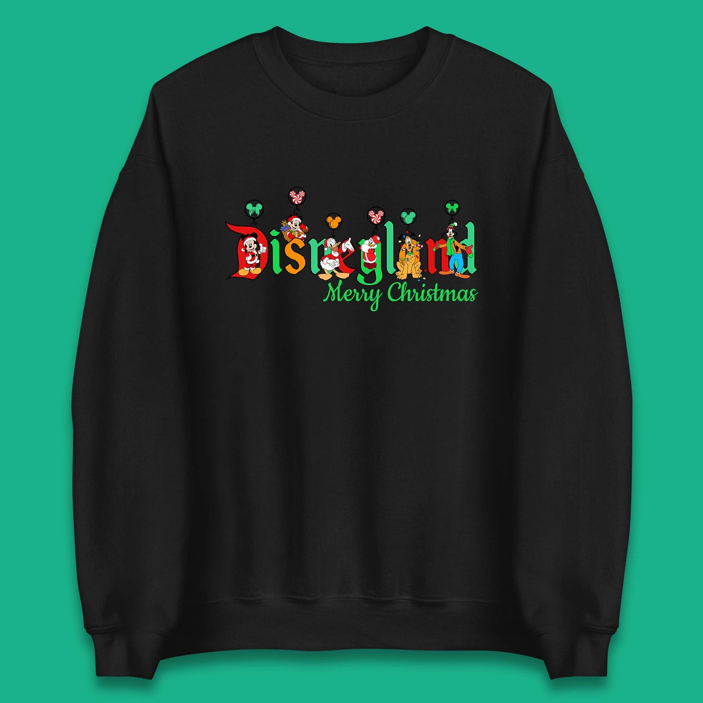 disneyland merry christmas disney mickey and friends sweatshirt