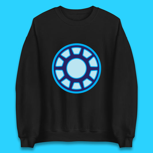 Iron Man Logo Superhero Iron Man ARC Reactor Hook Loop Tactics Morale Tony Stark Avengers Movie Unisex Sweatshirt