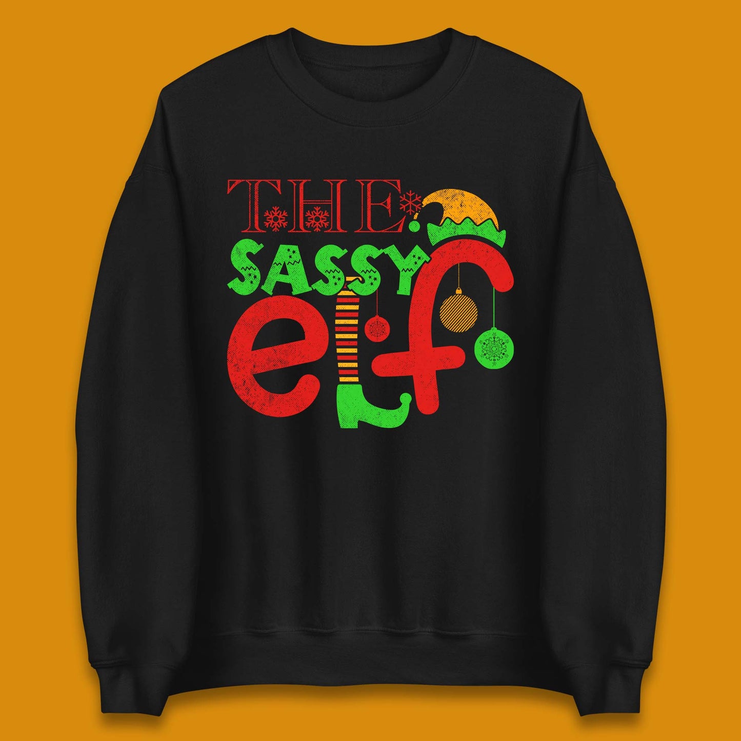 The Sassy Elf Christmas Unisex Sweatshirt