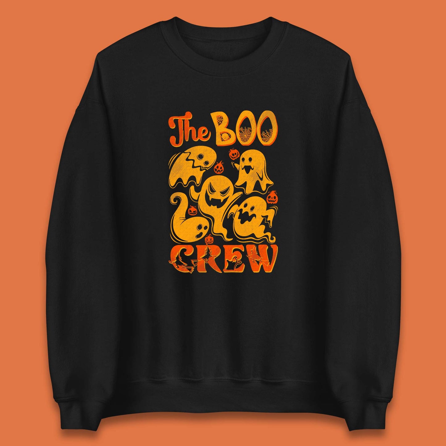 The Boo Crew Halloween Horror Scary Boo Ghost Squad Spooky Vibes Unisex Sweatshirt