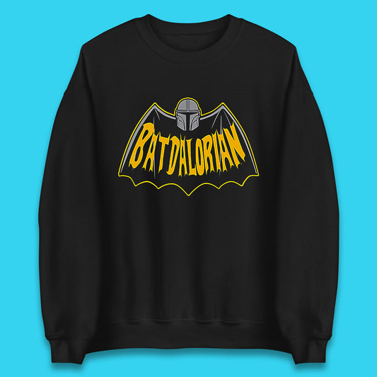 Batdalorian Star Wars The Mandalorian Or Mando X Batman Parody Fictional Characters Unisex Sweatshirt