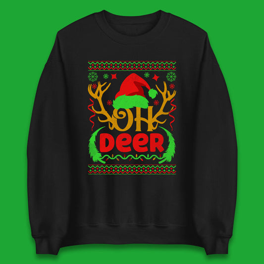 deer antlers christmas sweatshirt