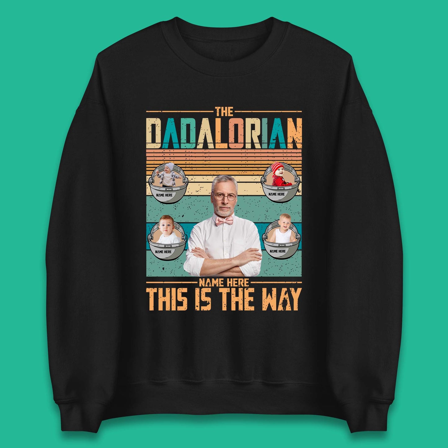 Personalised The Dadalorian Unisex Sweatshirt