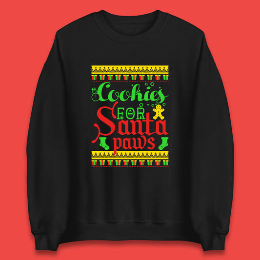 christmas cookies for santa paws sweatshirt