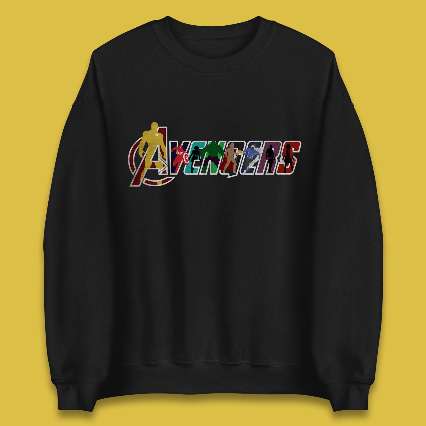 Marvel Avengers Super Heroes Movie Characters Spider Man, Hulk, Iron Man, Thor, Captain America Avengers Group Unisex Sweatshirt