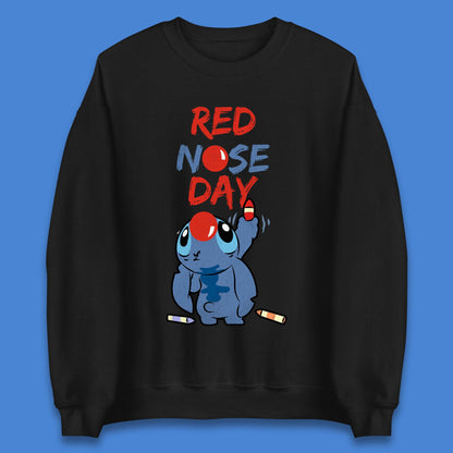 Red Nose Day Stitch Unisex Sweatshirt