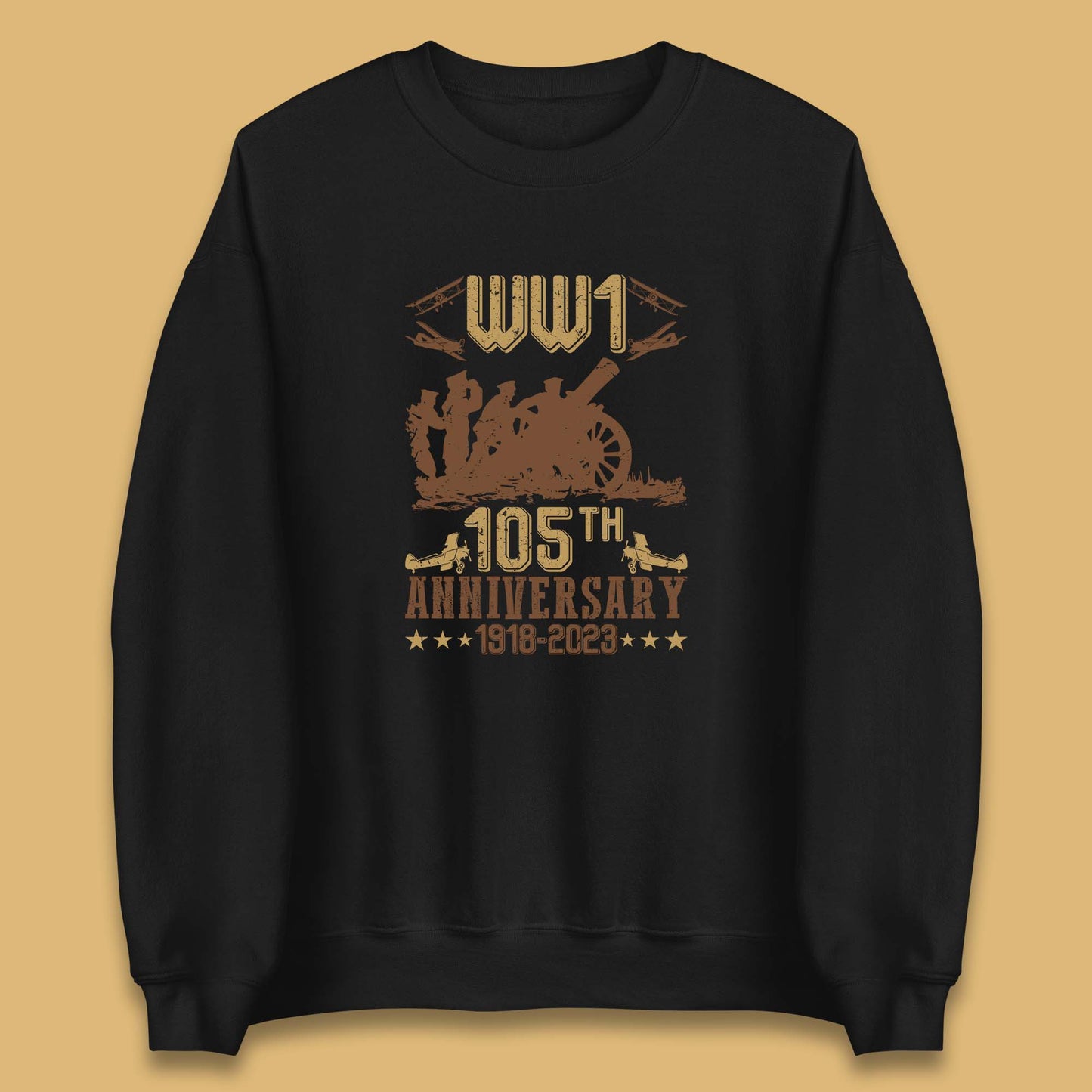 WW1 105th Anniversary 1918-2023 End Of World War I Remembrance Day Unisex Sweatshirt